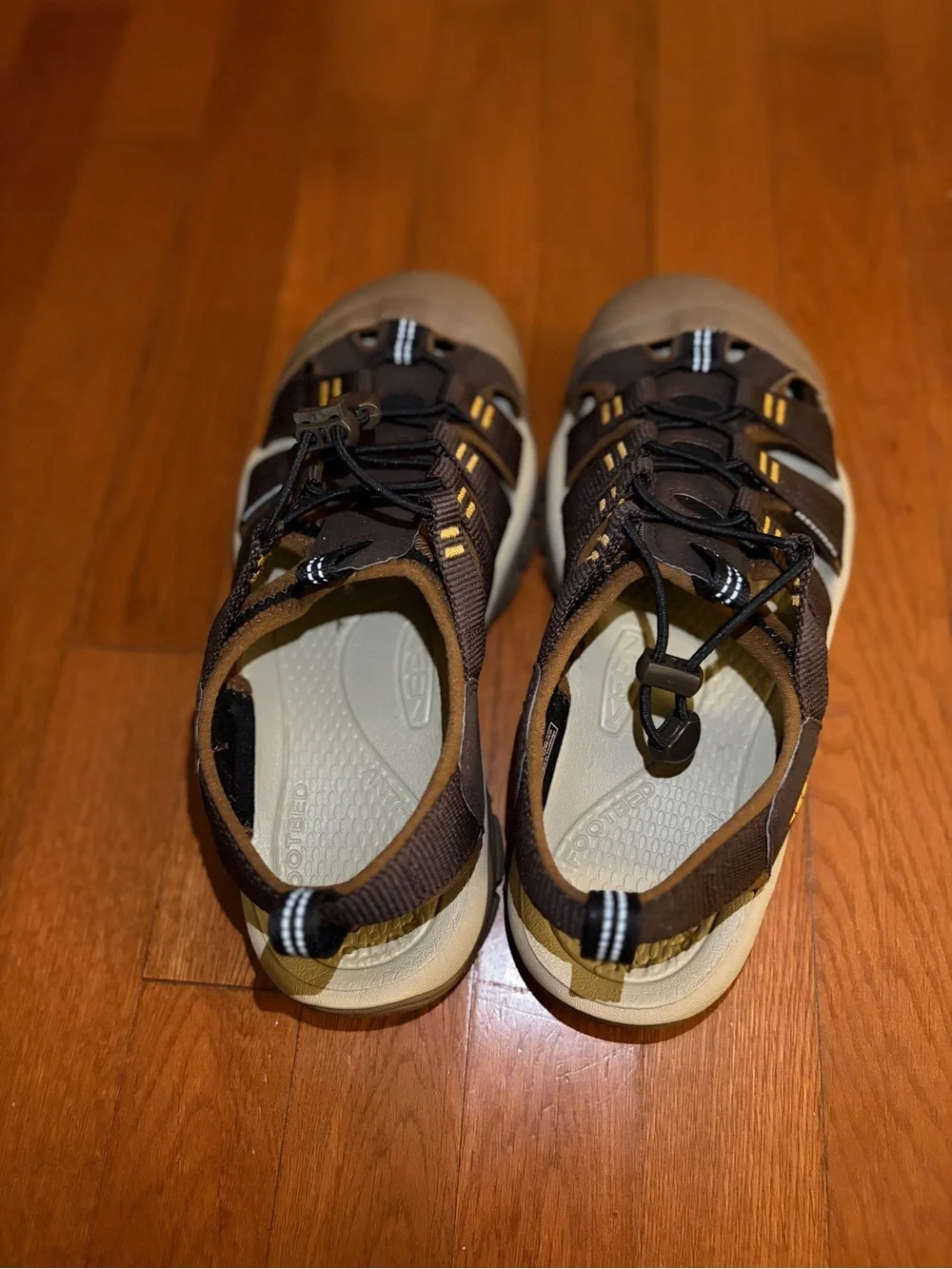 Keen Brown and Beige Closed-Toe Outdoor Sandals